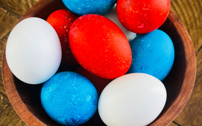 Festive Fourth of July Eggs