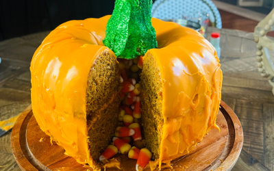 Pumpkin Shaped Cake