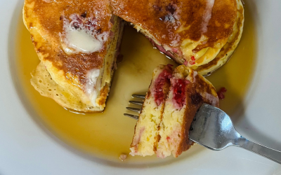 Lemon Raspberry Pancakes