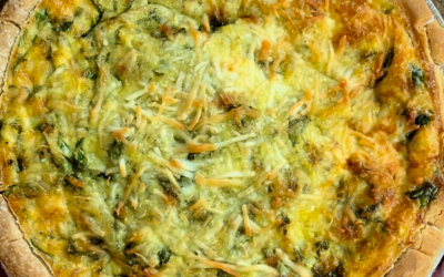 Parmesan Arugula Quiche