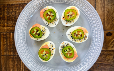 Jalapeño Dill Deviled Eggs