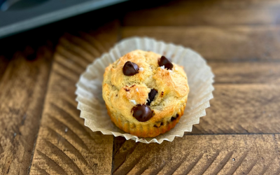 Sea Salt Chocolate Chip Banana Muffins