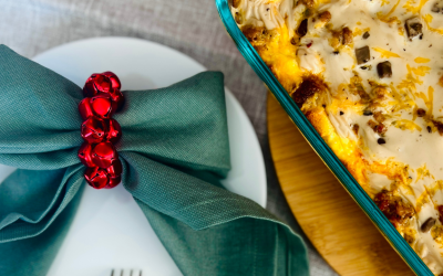 Holiday Breakfast Casserole with Polidori Sausage