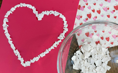 Valentine Eggshell Art